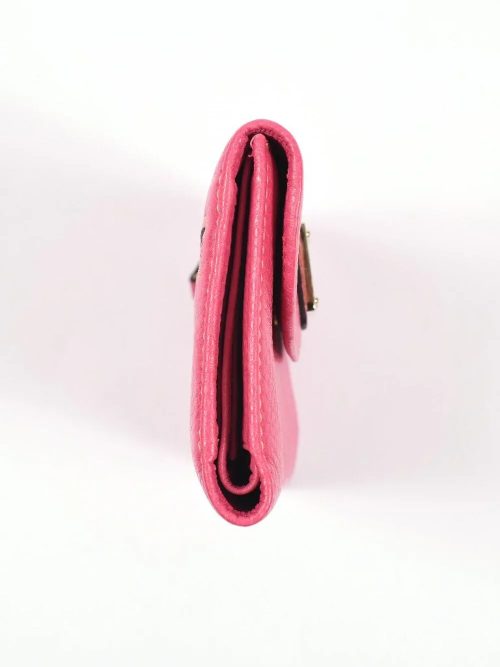 Dooney & Bourke Hot Pink Pebbled Leather Flap Wallet NWT UB247 HP Large